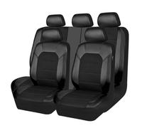 NFNFFC 9 Piezas Fundas Asientos Coche para VW Passat B6 Passat B8 Golf 4 Golf 5 Passat B5 Golf 7 2000-2023 2024, Cuero Impermeables Cómodo Juegos de Cubreasientos Interior Accesorios,Black