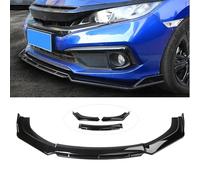 NFNFFC Alerón Delantero del Coche para Peugeot 308 CC T7 4B Coupé Cabrio 2009-2015, Parachoques Delantero Spoiler Labio Difusor Kit Cuerpo, Accesorios Coche,Bright Black