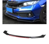 NFNFFC Alerón Delantero del Coche para Peugeot 308 CC T7 4B Coupé Cabrio 2009-2015, Parachoques Delantero Spoiler Labio Difusor Kit Cuerpo, Accesorios Coche,Carbon Fiber Bright Red