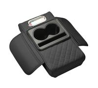 NFNFFC Fundas para Reposabrazos para Audi A6 4A, C4 1994 1995 1996 1997, Multifuncional Cojín de Consola Central Almohadilla para Reposabrazos, Accesorios Coche,Black