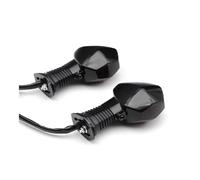 NFNVEKESD Indicadores De Motocicleta Compatible Con Suzuki GSF600N 1200N/S GSF1250/SA Bandit Motocicleta 12 V Indicador Señal Giro 3 Cables Luz Intermitente(Negro)