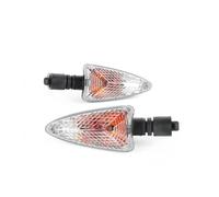 NFNVEKESD Indicadores De Motocicleta Luces De Señal Giro Delanteras Y Traseras Para Motocicletas Compatibles Con Aprilia para RSV 4R RS4 125 SR Biker SXV 550(Transparent 120MM)