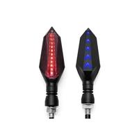 NFNVEKESD Indicadores De Motocicleta Luces Señal Giro Universales Para Motocicletas Indicadores Luz Para Y&amaha Para MXT850 Niken Para GT XTZ700 TENERE Para WR250F YZF R1(1 pair red-blue)