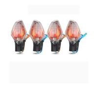 NFNVEKESD Indicadores De Motocicleta Per Honda Para CBR400R CBR500R CBR650F CB400X CB650F NC700S/DCT NC700D Luces Giro Motocicleta Lámpara Bombilla Ámbar Con Enchufe(4pcs Clear)