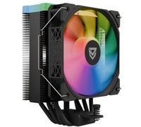 Nfortec Centaurus X2 Disipador por Aire para CPU, 4 Pipes de 120mm, Tecnología Iluminación ARGB, Ventilador con Control PWM, socket INTEL y AMD, Negro