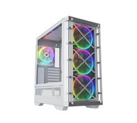 Nfortec Draco X Torre Gaming E-ATX con 4 Ventiladores A-RGB, Frontal mallado, Vidrio Templado y controladora PWM - Color Blanco