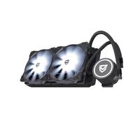 Nfortec Hydrus V2 240 White, Refrigeración Líquida 240mm, Incluye Radiador de Aluminio, Bomba de Alto Rendimiento, Compatible con AMD e Intel 12th Gen, Color Blanco