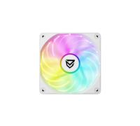 Nfortec Krater ventilador ARGB 120mm ultra silencioso 20dB 3 pines alto flujo de aire color blanco
