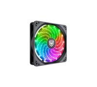 Nfortec Krater ventilador ARGB 120mm ultra silencioso 20dB 3 pines alto flujo de aire color negro