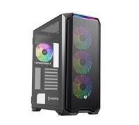 Nfortec Krater X Torre Gaming E-ATX con 4 Ventiladores A-RGB, Frontal mallado, controladora RGB - Color Negro