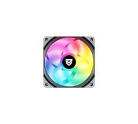Nfortec Ventilador KOIT 120mm A-RGB PWM Black, Disipador y refrigeracion líquida, Iluminación Personalizable, Funcionamiento Silencioso, Control PWM, 120mm, DC 12V, Compatible con Chasis y Radiadores