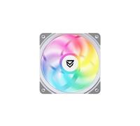Nfortec Ventilador KOIT 120mm A-RGB PWM White, Disipador y refrigeracion líquida, Iluminación Personalizable, Funcionamiento Silencioso, Control PWM, 120mm, DC 12V, Compatible con Chasis y Radiadores