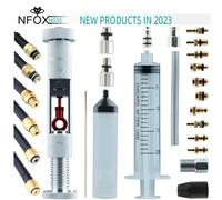 NFOX Aguja de purga hidráulica multifunción para mantenimiento de frenos, herramienta de reparación de bicicletas, kit EZmtb para bicicleta, cortador de tubo de aceite, tapa de tornillo sram