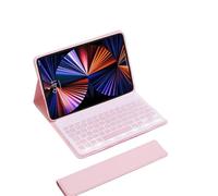 NFQZAWSKX Accesorios, funda protectora con kit de cubierta de teclado QWERTY desmontable adecuado para Honor Pad X9/X8A de 11 pulgadas 2024 (rosa, teclado retroiluminado y ratón)