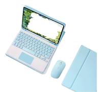 NFQZAWSKX Accesorios, funda protectora desmontable para teclado y mouse QWERTY con ranura para bolígrafo adecuada para Huawei Matepad SE11 de 11 pulgadas 2024 (azul niebla + teclado retroiluminado