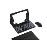 NFQZAWSKX Accessories Funda de Cuero con Teclado QWERTY Desmontable Adecuada for OPPO Pad 2/3 de 11,6 Pulgadas(Black+Backlit Keyboard+Mouse)