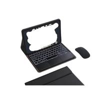 NFQZAWSKX Funda de Cuero con Teclado QWERTY Desmontable Adecuada for OPPO Pad Air2-2023(Black+Touch Backlit KB+Mouse)