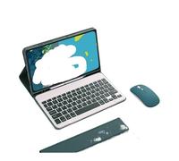 NFQZAWSKX Funda Protectora con Ranura for bolígrafo, Kit de Teclado magnético Adecuado for Samsung Galaxy Tab S9 Ultra/S8Ultra de 14,6 Pulgadas Universal(Dark Green+Keyboard)