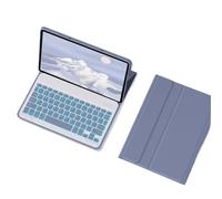 NFQZAWSKX Funda Protectora de Teclado magnético portátil retroiluminada Adecuada for Xiaomi Pad 6s Pro 12,4 Pulgadas 2024(Purple+Keyboard)