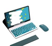 NFQZAWSKX Funda Protectora Desmontable for Teclado y ratón QWERTY, con Ranura for bolígrafo, Adecuada for Huawei Matepad Matepad 11.5S 11,5 Pulgadas 2024(Dark Green+Backlit Keyboard)