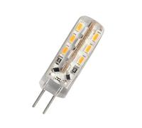 NFQZAWSKX HongHeFu, Paquete de 10 luces LED bi-pin DC12V G4 1.5W 24LED-3014SMD Blanco cálido/frío Iluminación del hogar(Cold White)