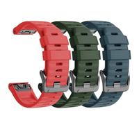 NFRFK Para Fenix 8X Band 26MM correas de reloj para Fenix 6X Pro/Fenix 5X/Fenix 5X Plus/Fenix 7X/Fenix 3/HR/Tactix/Descent MK1/D2 Delta PX/D2 Charlie 3 piezas(3P7)