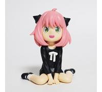 NFsgVCGJ Figura de acción de personaje Sitting Anya Forger de PVC, modelo de dibujos animados de Anya, colección de anime, decoración de escritorio, 3.5 pulgadas