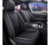 NGANOH Fundas Asientos Coche para Da-CIA Duster Prestige, Cuero Funda Asiento Delanteros y Traseros Juego Completo Protectores Accesorios,A/Black