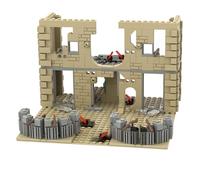 Ngbbby Juguete de Castillo Medieval, Kit de construcción de Fuerte, Juegos de Bloques de construcción de 544 Piezas, Castillo Medieval ensamblado con Bricolaje, Fuerte Militar Realista de plástico