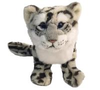 Ngbbby Peluche de Leopardo de Las Nieves de 8 Pulgadas, Lindo Animal de Peluche de Leopardo de Las Nieves, Juguete de Suave para niños, Adultos, Regalos, colección, guardería, Amante de los Animales