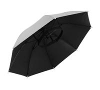 Ngbbby Sombrero Paraguas, Sombrero Paraguas para La Cabeza Protección Solar Y Lluvia Manos Libres para Pesca, Senderismo, Gris