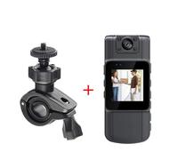 NGBFF Cámara de visión Nocturna por Infrarrojos, videocámara LED, videocámara Corporal, videocámaras Deportivas for Ciclismo, grabadora de Video portátil(with Bracket)