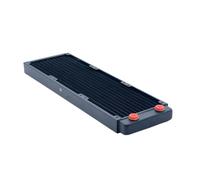 NGBFF Intercambiador De Disipador De Calor del Radiador, 360mm, Cobre, 2,7 Cm, Enfriador De Líquido Blanco, Espesor, Ventiladores De Refrigeración por Agua, 12CM(Nero)