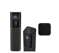 NGBFF Webcam, Cámara Web de Seguimiento Facial con IA de resolución 2K 60 fps Todo en uno con 4 micrófonos y 1 Altavoz Cámara Web de transmisión USB Radio de Recogida de 16 pies