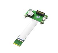 NGFF M.2 Key A/E to PCI-E Express 1X +USB Riser Card with EMI Shielding Aluminum Foil FPC Cable