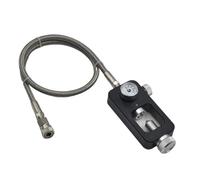 NGFPQQDDT Estación de Recarga de Buceo, Tanque de Aire for Cilindro de Buceo de 10 o 24 Pulgadas, Manguera Trenzada de Acero Inoxidable, Adaptador de Carga de 4500 PSI(24inch Hose 350bar)