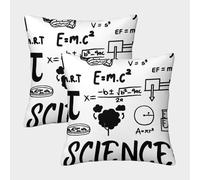 NGGADIWEG Cálculo Científico Funda De Almohada Impresa 3D para Proteger Almohada, Resistente Al Desgaste Y Transpirable, con Diseño para Decorar Dormitorio 40x40cm