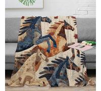 NGGADIWEG Estampado 3D Arte Design Manta para Aire Acondicionado Microfibra Ropa de Cama Suave Stylized Animal Manta para Verano Ligera para jóvenes en Vacaciones de Verano 50x60inch(127x152cm)