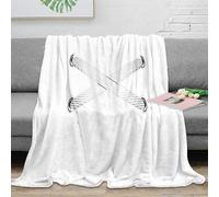 NGGADIWEG Estampado 3D Crossed Sticks Manta de habitación Microfibra Ropa de Cama no desprende Pelusa Minimalist Design Plaid de habitación Suave para nuevos propietarios de casa 40x50inch(100x130cm)