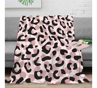 NGGADIWEG Estampado 3D LeopardPattern Manta de Cama Microfibra Ropa de Cama Transpirable ModernAnimalPrint 1 Plaid de Cama Anti-Bolitas para Regalos para la habitación 60x80inch(150x200cm)