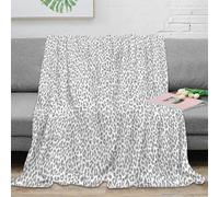 NGGADIWEG Estampado 3D LeopardPattern Manta de Viaje Microfibra Ropa de Cama Suave ModernAnimalPrint Manta de Descanso Anti-Bolitas para jóvenes en Viaje de Trabajo 60x80inch(150x200cm)