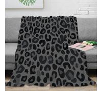 NGGADIWEG Estampado 3D LeopardPattern Manta Microfibra Ropa de Cama no desprende Pelusa ModernAnimalPrintStyle Manta de habitación cálida para Estudiantes en dormitorios 70×80inch(180x200cm)