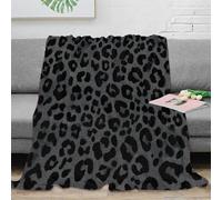 NGGADIWEG Estampado 3D LeopardPattern Manta para Aire Acondicionado Microfibra Ropa de Cama Ligera ModernAnimalPrint Plaid para Verano Transpirable para Regalos de Verano atentos 50x60inch(127x152cm)