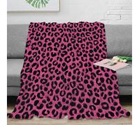 NGGADIWEG Estampado 3D LeopardPrint Manta Microfibra Ropa de Cama Anti-Bolitas y cálida AnimalPatternStyle Plaid Compacto para jóvenes en traslados laborales 80×90inch(200x230cm)