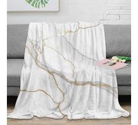 NGGADIWEG Estampado 3D Modern Wall Design Plaid de Cama Ropa de Cama Esponjoso y cálido Elegant Minimalist Manta de sofá Anti-Bolitas no desprende Pelusa para Uso Diario en casa 50x60inch(127x152cm)