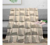 NGGADIWEG Estampado 3D Wall Arte Manta térmica Microfibra Ropa de Cama Anti-Bolitas Modern Minimalist Plaid de sofá no desprende Pelusa para jóvenes arrendatarios 70×80inch(180x200cm)