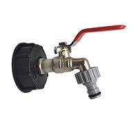 NGHSDO Grifo deposito 1000 litros Adaptador de Drenaje 1/2 "Conector de Manguera de Manguera de Manguera de Manguera de Manguera de Manguera de Manguera del jardín Grifo bidon 1000l