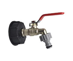 NGHSDO Grifo deposito 1000 litros Adaptador de Drenaje 1/2 "Conector de Manguera de Manguera de Manguera de Manguera de Manguera de Manguera de Manguera del jardín Grifo bidon 1000l