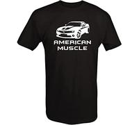 NGIRJKKLL American Muscle Car - Camaro SS Fast FurioMovie T Tshirts Camisetas y Tops Black Black(Medium)
