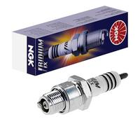 NGK Bujía de encendido 5687 Conexión roscada SAE Electro central Iridio Electrodo de masa supresión de interferencias 5 kOhm con asiento de estanqueidad plano Ancho de llave: 20,8 mm Long. de rosca: